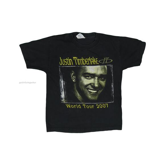 Y2K Vintage Justin Timberlake World Tour 2007 T Shirt S - Picture 8 of 8
